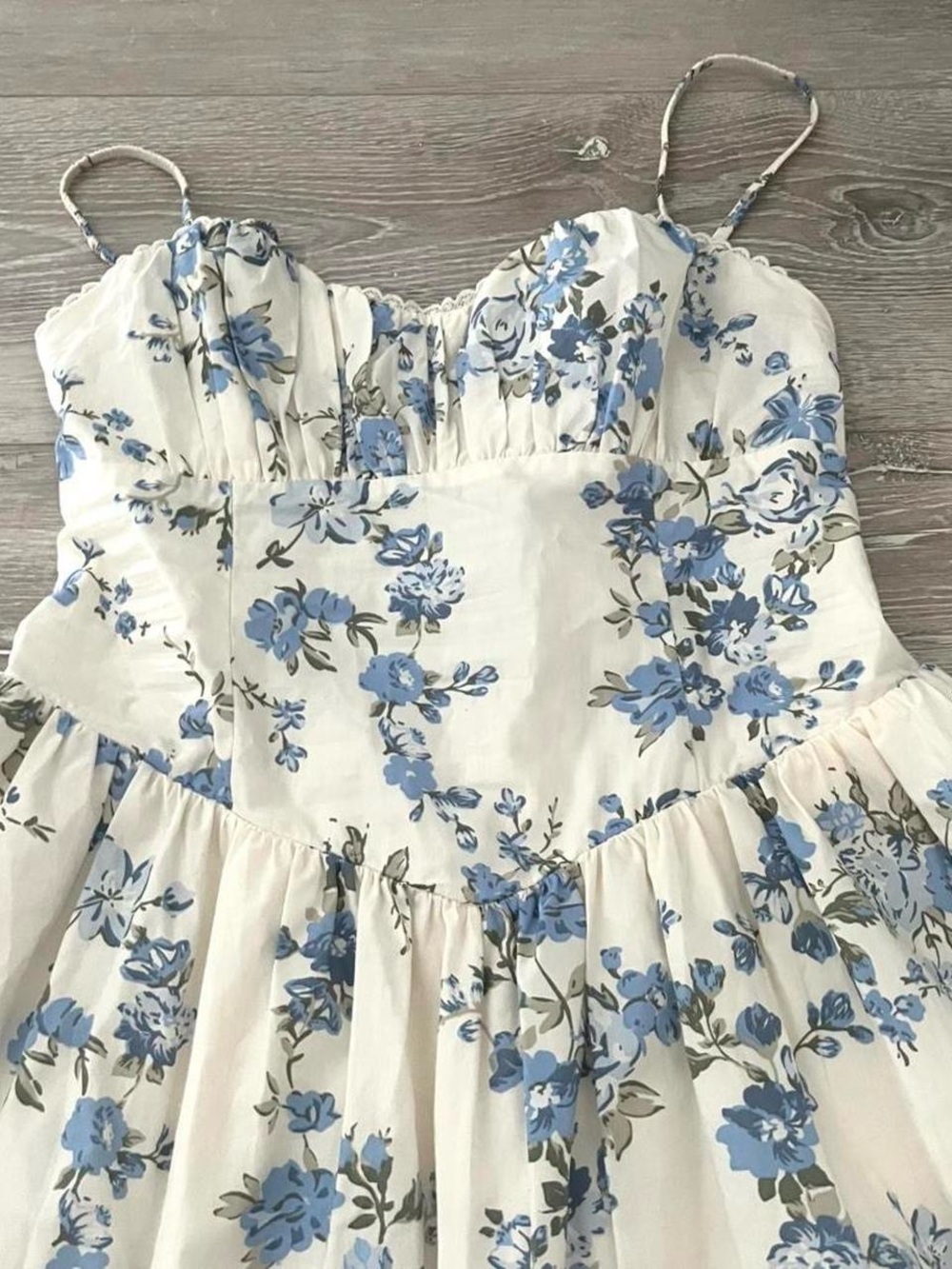 A New Day Blue Floral Midi Dress - Picture 4 of 7